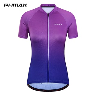 PHMAX เสื้อปั่นจักรยาน เสื้อกีฬาแขนสั้นลําลอง ระบายอากาศได้ดี สําหรับขี่จักรยานเสือภูเขา