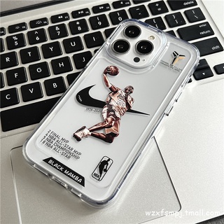 เคสโทรศัพท์มือถือ ขอบนิ่ม กันกระแทก ลาย Kobe Bryant NBA สําหรับ IPhone 11 13 12 X XS Pro Max XR 12 13 Mini