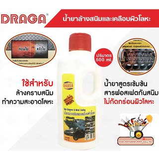 น้ำยาล้างสนิมและเคลือบผิวโลหะ Draga *500ml.✅พร้อมส่ง