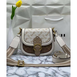 COACH C3839 Printed coated canvas and glovetanned leather