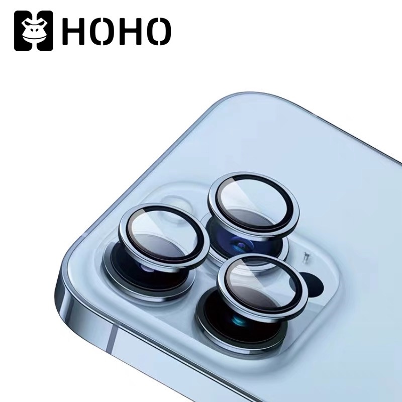 JY🔥HOHOฟิล์มกล้องสำหรับ ใช้สำหรับ iPhone 13 Pro Max 11 12 Pro Max 12 13 Mini ฟิล์มเลนส์กล้องโลหะ เเล