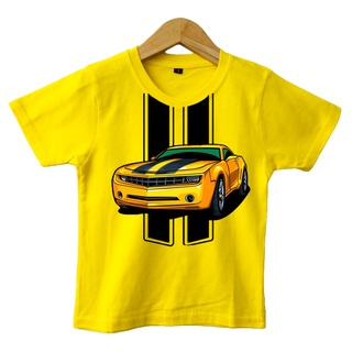 เสื้อยืด พิมพ์ลายรถยนต์ BUMBLEBEE CAMARO สีเหลือง