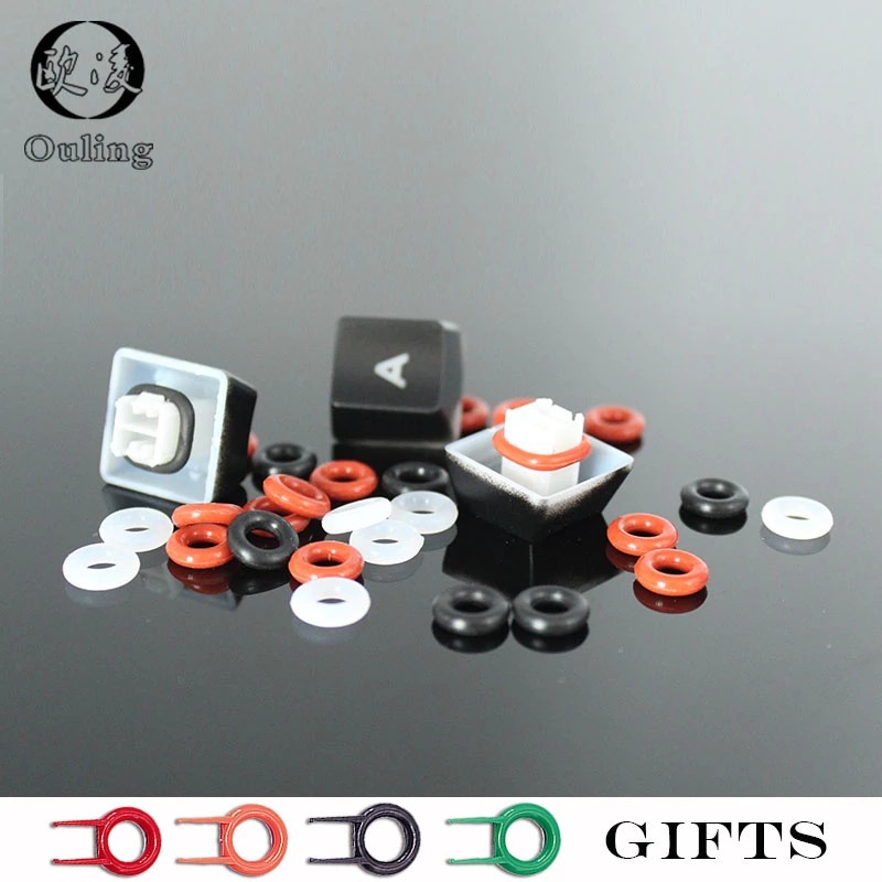 คีย์บอร์ดเชิงกล o-ring Keycaps ยางซิลิโคนสวิทช์เสียง Dampeners Dampers Key cap แหวนซีลซิลิโคน