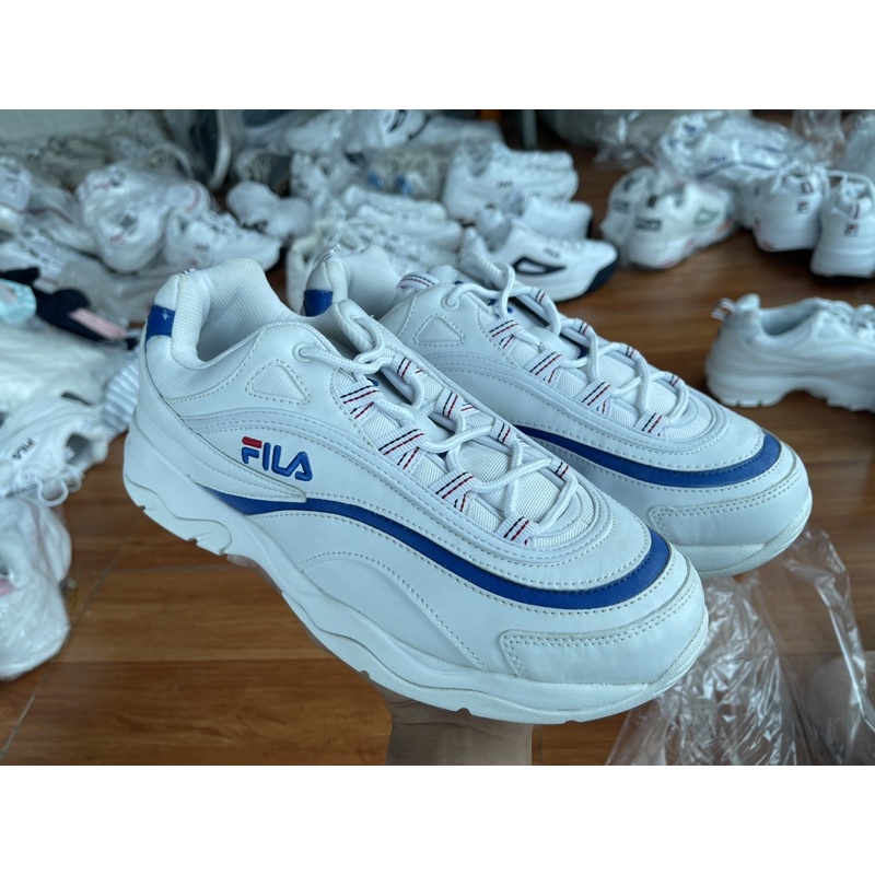 ของแท้ Fila Ray รองเท้าผ้าใบสีน้ําเงิน vnxk clearance foot ไซส์ 40