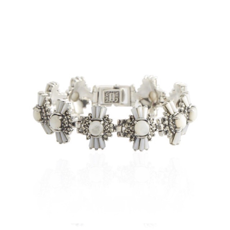 181 treasure - PAVO Bracelet in white