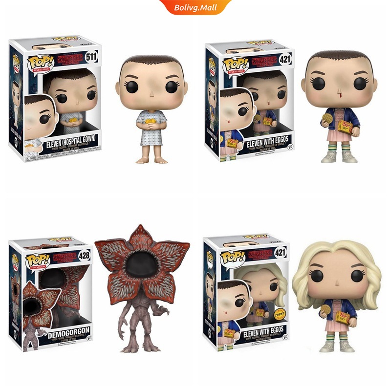 Funko Pop ! ( Stranger Things ) พวงกุญแจตุ๊กตาของเล่นสําหรับเด็ก