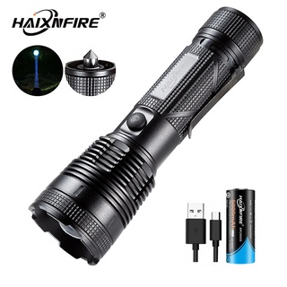 Haixnfire G55 ไฟฉาย LED P70 ซูมได้ ชาร์จ USB สําหรับตั้งแคมป์กลางแจ้ง