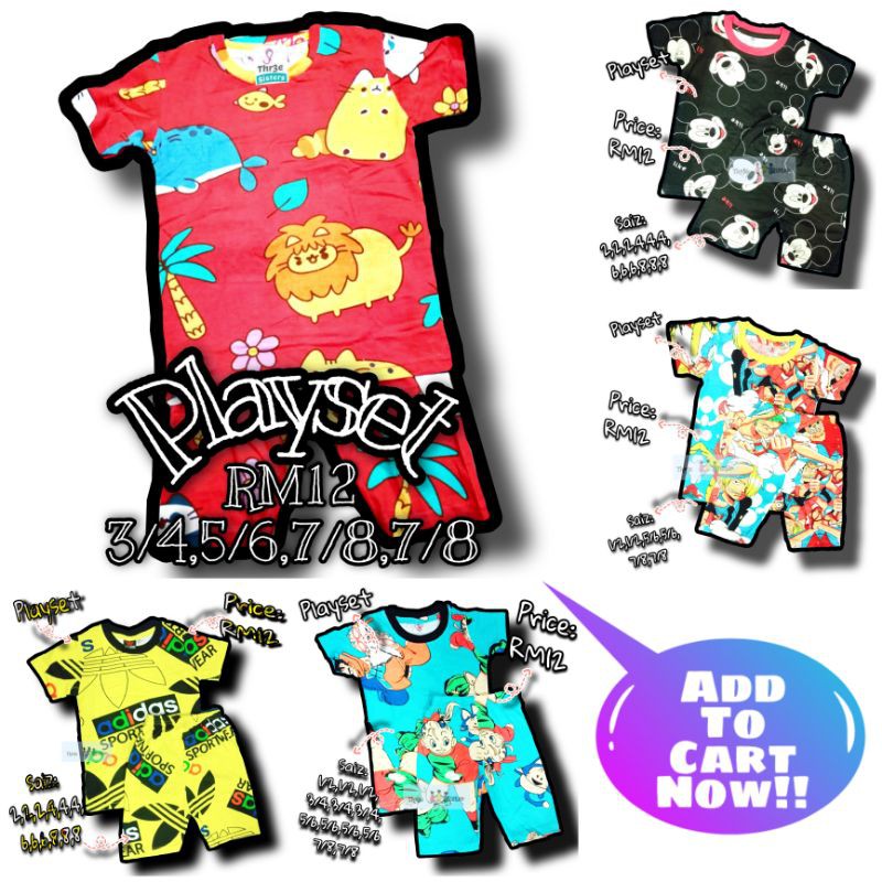 Thr3e Sisters Playset แท็ก Unisex 2-10