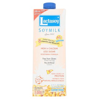 🔥*พร้อมส่ง*🔥 แลคตาซอย นมถั่วเหลืองสูตรเจ 1000มล. Lactasoy Soymilk Formula 1000 ml.