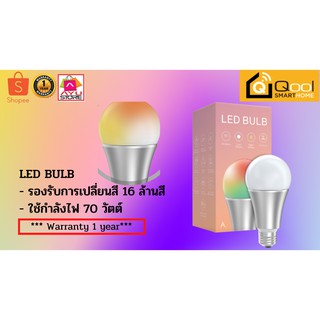 Qool Smart Home Aeotec หลอดไฟ LED Bulb ATC-ZW098-B55