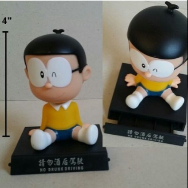 ตุ๊กตาหัวโยก ด้านในเป็นสปริง ไว้ติดหน้ารถ หรือ ตกแต่ง ได้คะ ลาย โดเรม่อน Doraemon โนบิตะ Nobita ขนาดสูง 4 นิ้ว