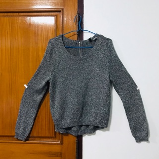 เสื้อแขนยาว ผ้าหนาวิ้งๆ ซิปหลัง สภาพใหม่มากก size m