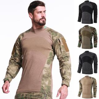 Outdoor Sports Army Shirt Camouflage Long Sleeve Training T-shirt Tactical Shirt