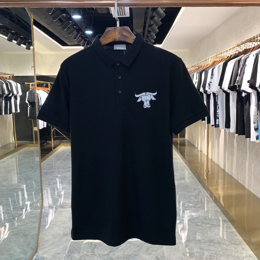 D10r 2021 เสื้อยืดโปโลแขนสั้นพิมพ์ลายสําหรับผู้ชาย