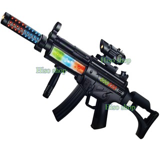 ปืนกล MP5 Flashing Gun มีเสียง มีไฟ สีสันสดใสสวยงาม