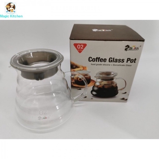 coffee glass pot/glass coffee sharing pot/coffee pot  Coffee Server Carafe Drip Coffe360ML/600ML/800ML,ready to delivery