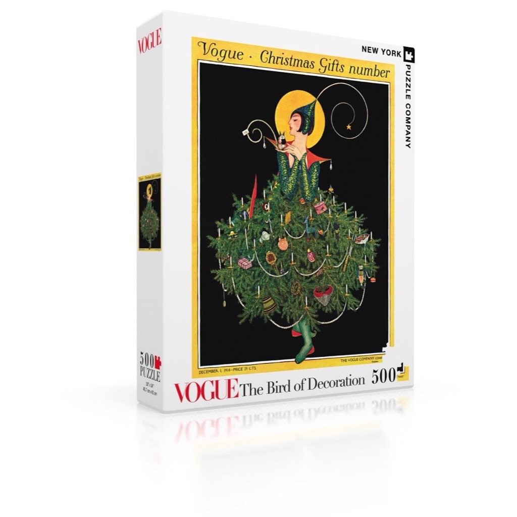 Jigsaw New York Puzzle Company 500 ชิ้น - Vouge - THE BIRD OF DECORTATION (Dec 1914) - NYPC029