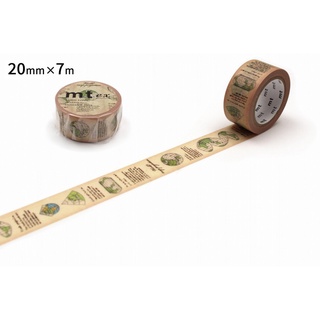 mt masking tape (20mmx7m) map projection (MTEX1P203) / เทปตกแต่งวาชิ (20mmx7m) ลาย map projection แบรนด์ mt masking tape