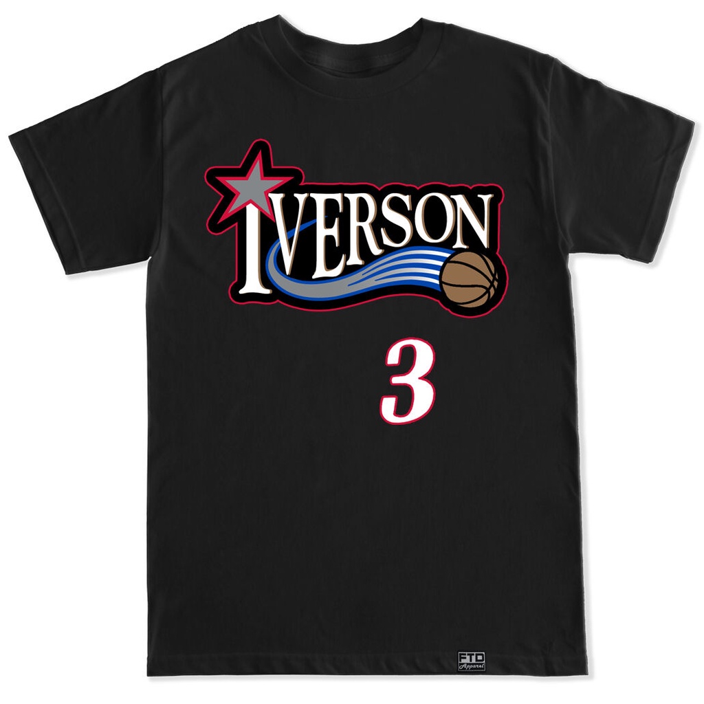 Iverson 3 76Ers 7 Sixers Basketball Allen Ezail Iverson Mvp