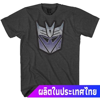 แขนสั้นcrew neckภาพยนตร์อเมริกัน หม้อแปลงไฟฟ้า Hasbro Mens Transformers Short Sleeve T-shirt teeคอกลม แฟชั่น  ผ้าฝ้ายแท้