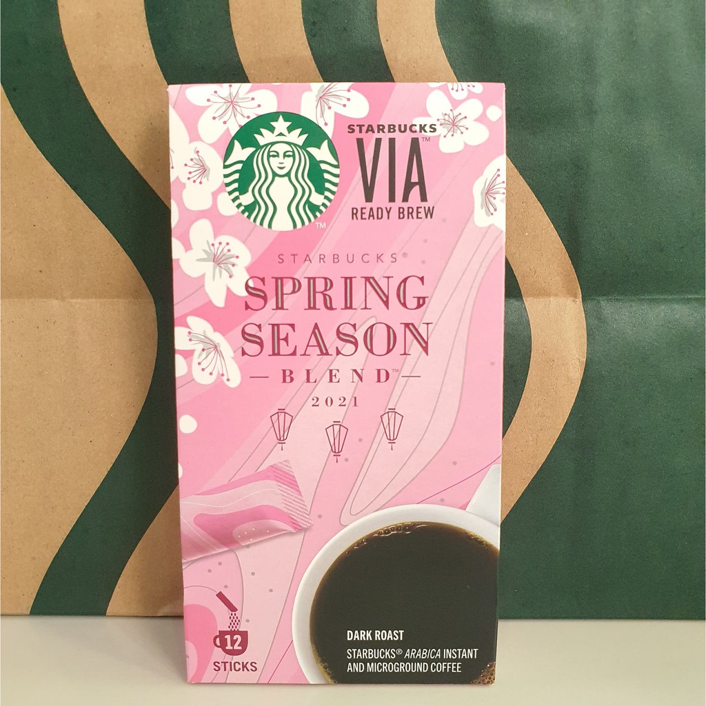 🔥ลิมิเต็ด🔥แท้💯 (2021)  กาแฟ starbucks  via  coffee  spring  season  2021  สตาร์บัคส์ เวีย