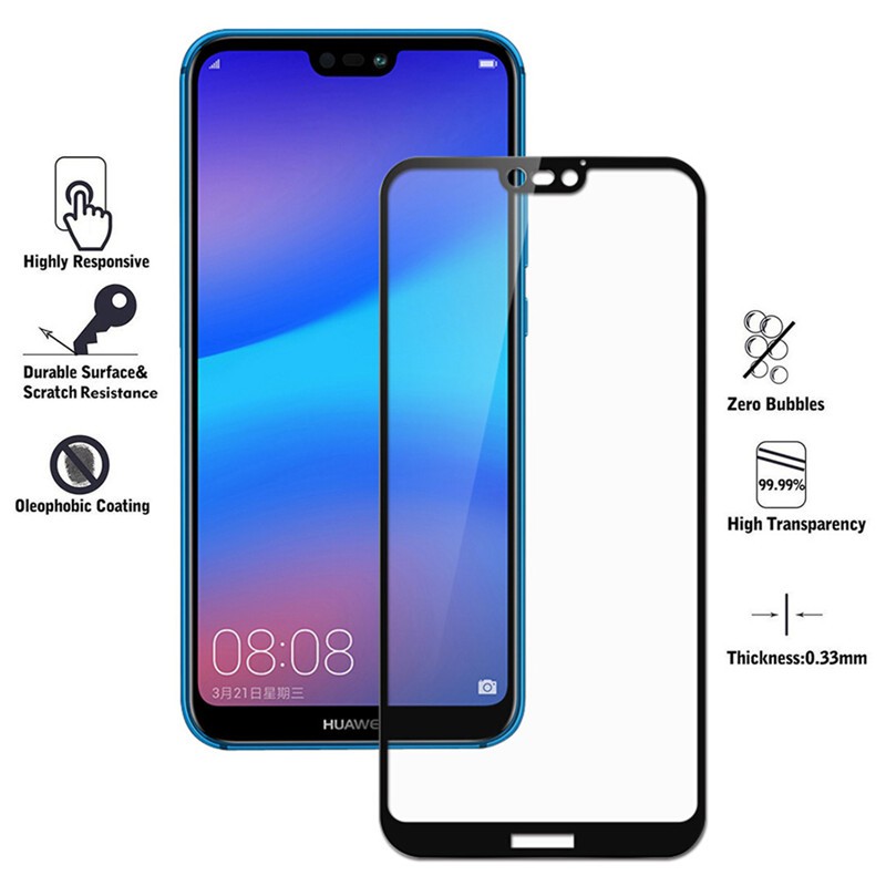 2 in 1 ฟิล์มกระจกและเลนส์กล้องสําหรับ huawei p 30 p 30 pro p 20 lite p 20 #8