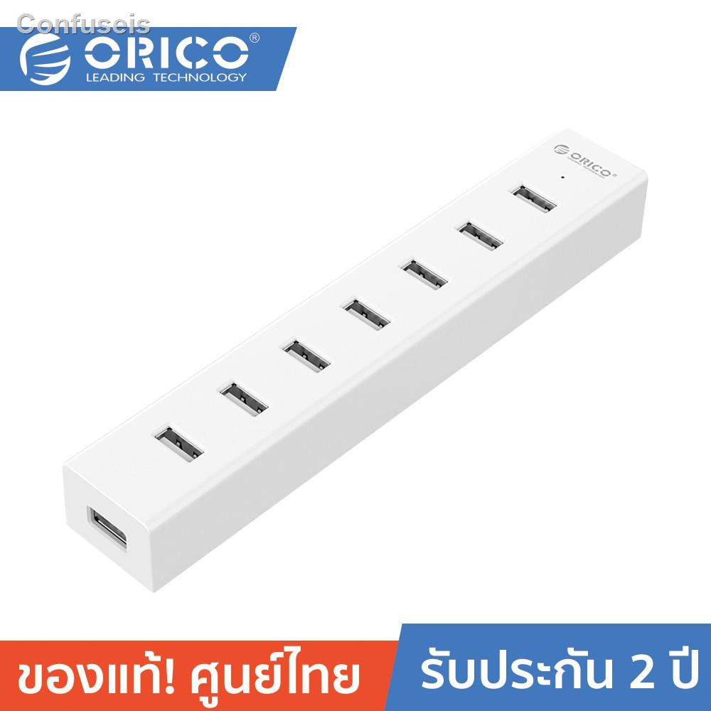 🍖🍖₪◎✘ORICO H7013-U3 โอริโก้ ฮับยูเอสบี 7พอร์ต สาย Power 5V 7 ports USB3.0 HUB w/ 5V 2A Power Black ส