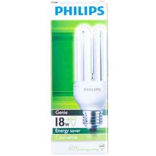 อุปกรณ์เพิ่มความสว่าง หลอดประหยัด PHILIPS GENIE 18วัตต์ สีเหลืองขาว