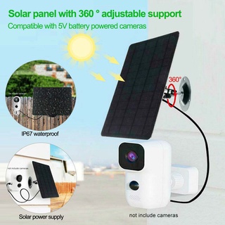 5V 20W Solar Panel for Security Camera Stand USB Charging Waterproof Outdoor