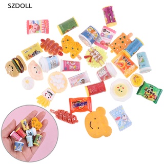 [cxSZDOLL] โมเดลอาหารเรซิ่นจิ๋ว 1:12 สําหรับตกแต่งบ้านตุ๊กตา 5 ชิ้น