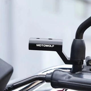 Motorcycle Parts 1ชิ้น บาร์จับมอเตอร์ไซค์ มีรูน็อตให้2รู บาร์เสริมสั้น สำหรับติดก้านกระจก