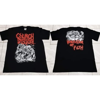 เสื้อยืด ลาย Church Off DISGUST VENERATION OF FILTHสามารถปรับแต่งได้