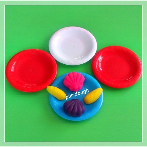 จานใส่ผลงาน คละสี ราคาต่อชิ้น // ชุดครัว ช้อน ส้อม มีด ตะหลิว - รูปที่ 2