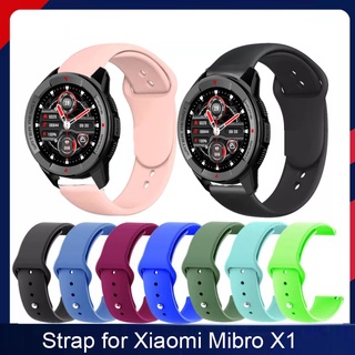 สายนาฬิกาข้อมือซิลิโคน อุปกรณ์เสริม สําหรับ Xiaomi Mibro Watch X1 Smart Watch Band