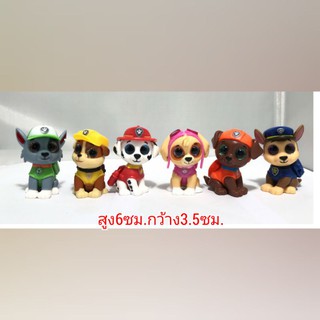 🐶โมเดลหมาpaw patrol (1เซตได้6ตัวตามภาพคะ)