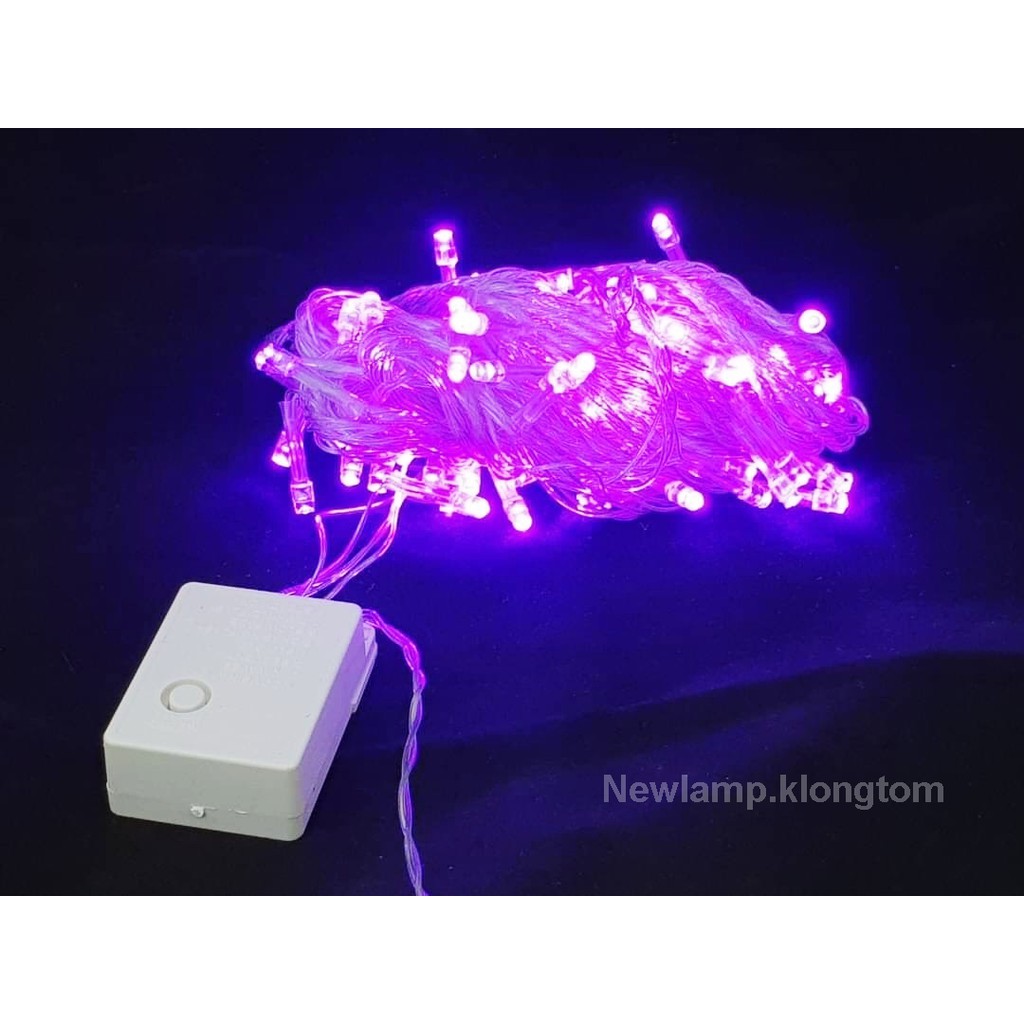 [9.15 เก็บโค้ดส่งฟรีหน้าร้าน]ไฟประดับLED 100 ดวง ยาว8.5 เมตร ปรับจังหวะกระพริบได้ 8 แบบ เหมาะสำหรับตกแต่งสถานที่ มี9สี ราคา ถูกที่สุด ดีลบีเคเค แกลเลอรีภาพที่ 8