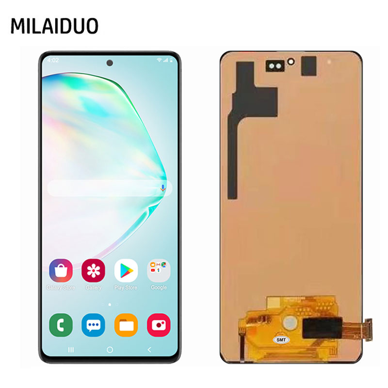 Lcd สําหรับ Samsung Galaxy หมายเหตุ 10 Lite N770 จอแสดงผล LCD Touch Screen Digitizer อะไหล่สําหรับ S