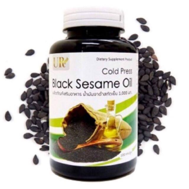 Black Sesame Oil น้ำมันงาดำสกัดเย็น 1000มก. - nutonut - ThaiPick