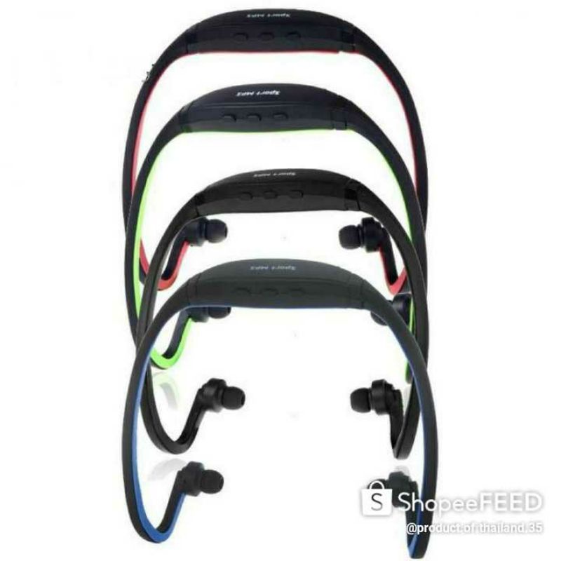 สายคล้องคอกีฬาหูฟังไร้สาย TF Micro Secure ดิจิตอลการ์ด WMA เครื่องเล่นเพลง