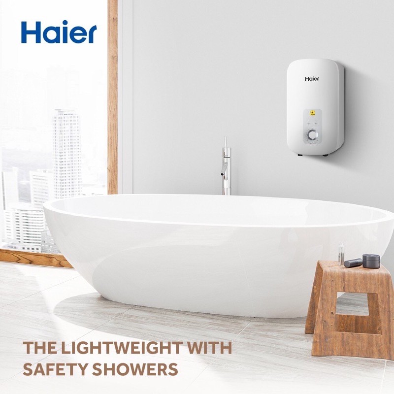 HAIER เครื่องทำน้ำอุ่น รุ่น EI35L1 กำลังไฟ 3500 วัตต์ 3DtR