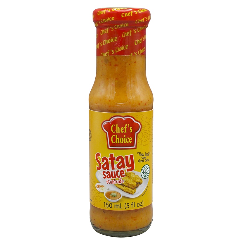 Chef's Choice - น้ำจิ้มสะเต๊ะ ซอสตะเต๊ะ สูตรเจ (Satay Sauce) : ตรา Chef's Choice