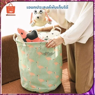 ตะกร้าผ้า ใส่ผ้าเตรียมซัก ตระกร้าผ้า และหูจับ ตะกร้าซักผ้ากันน้ําแบบพับได้ ถังเก็บของเล่นสําหรับห้องน้ําและเสื้อผ้า