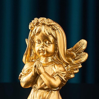 Angel Figurines Photo Props Cherub Sculpture Church Decor