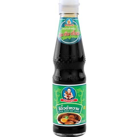 ตราเด็กสมบูรณ์ซีอิ๊วดำหวาน (ฉลากเขียว)  400 มล. / Healthy Boy Brand Black Sweet Soy Sauce 400ml