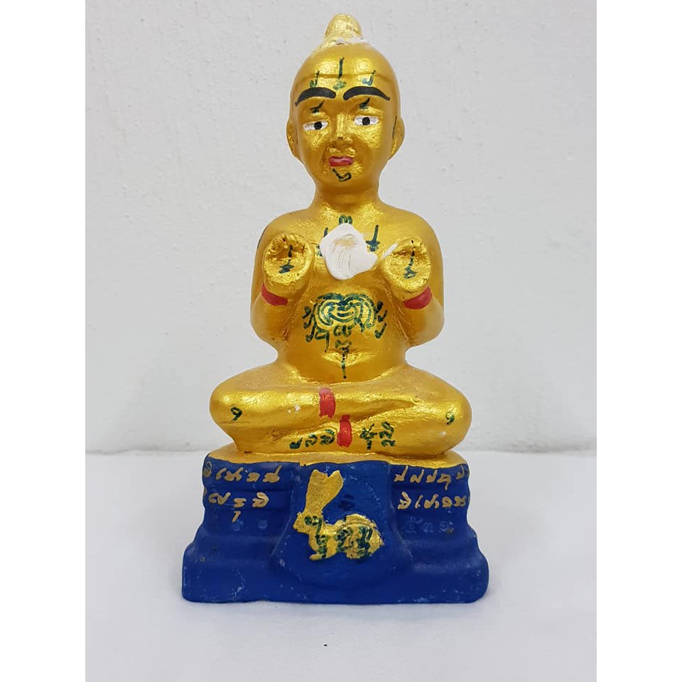 ตุ๊กตาทอง กุมาร กุมารทอง รุ่น หน้าพระพุทธ ย้อนยุค สูง 7 นิ้ว วัดสามง่าม หลวงปู่แย้ม ของแท้