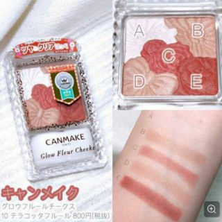 (พร้อมส่ง)*New*CANMAKE Glow Fleur Cheeks