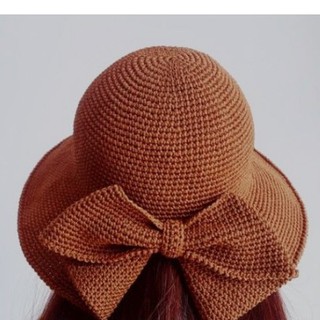 หมวกโครเชต์ Bow Hat Crochet