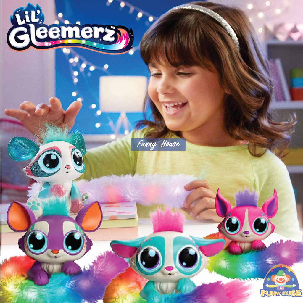 ตุ๊กตา ของเล่น แมทเทล Lil 'Gleemerz รูปสายรุ้งของเล่นตุ๊กตาสีหางจิ้งจอก มีไฟที่หาง