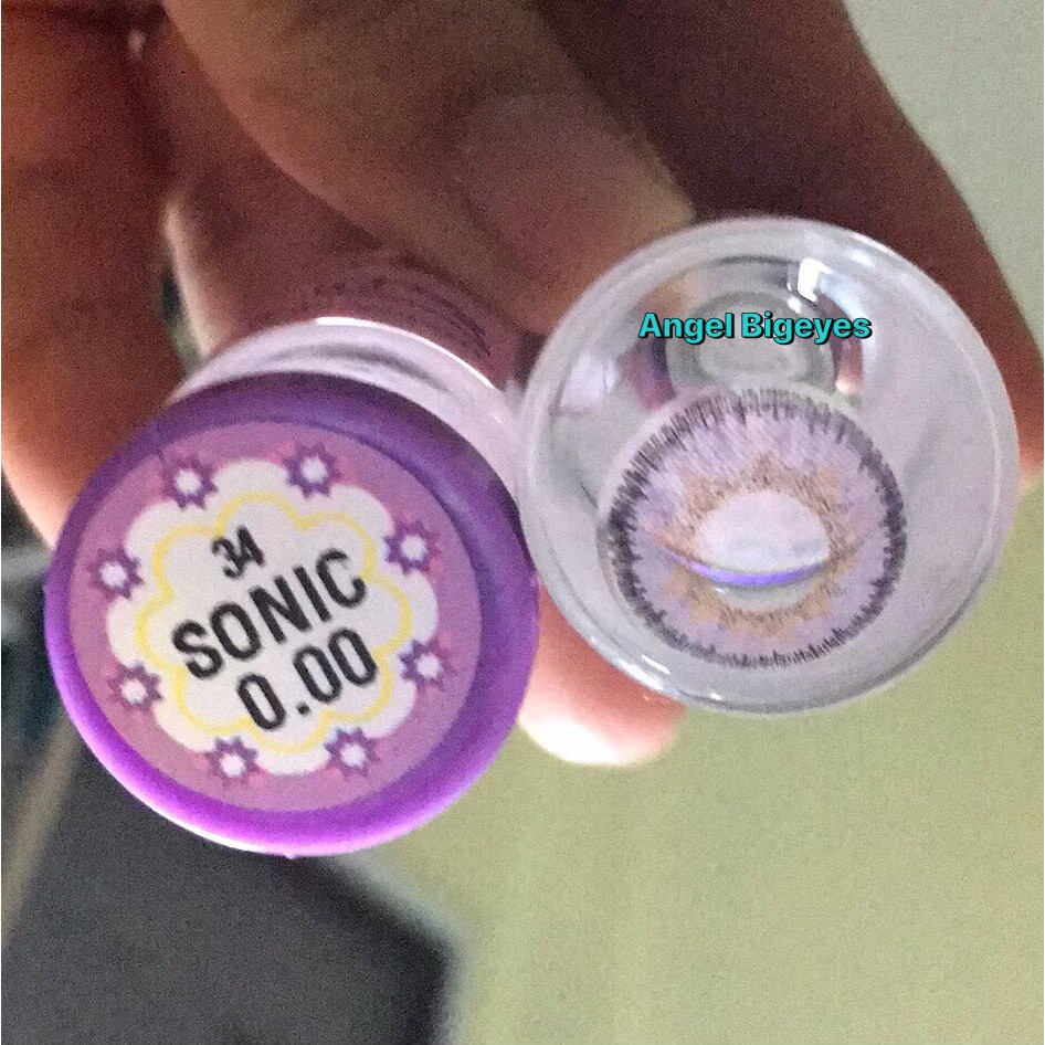 Sonic Violet (1) บิ๊กอาย สีม่วง ม่วง ขอบฟุ้ง 💜 Dream Color1 ค่าอมน้ำ42% Contact Lens Bigeyes คอนแทคเลนส์