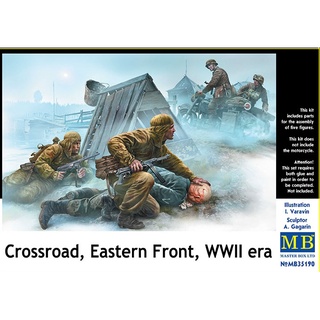 โมเดลประกอบฟิกเกอร์ทหาร Master Box 1/35MB35190 Crossroad, Eastern Front, WWII era